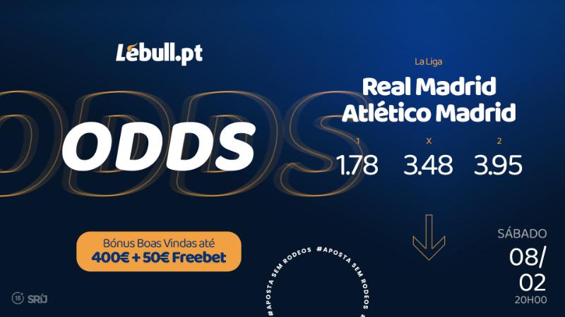 Odds na LeBull para o Real Madrid vs Atlético de Madrid