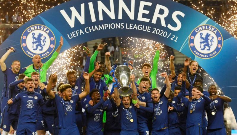 Trofeu da champions league 2020/2021 do Chelsea